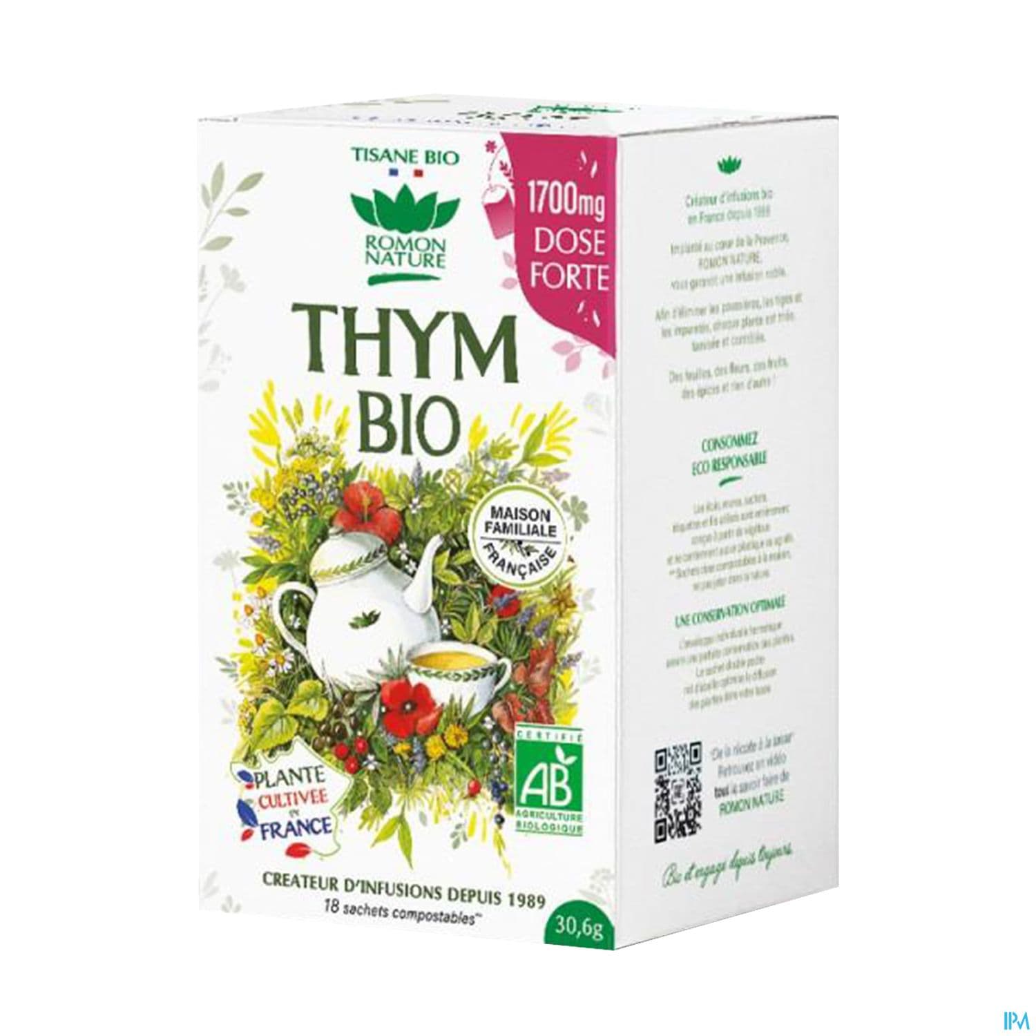 ROMON NATUR TIS BIO THYM SACH 18 — Pharmacie St Honoré - Amiens