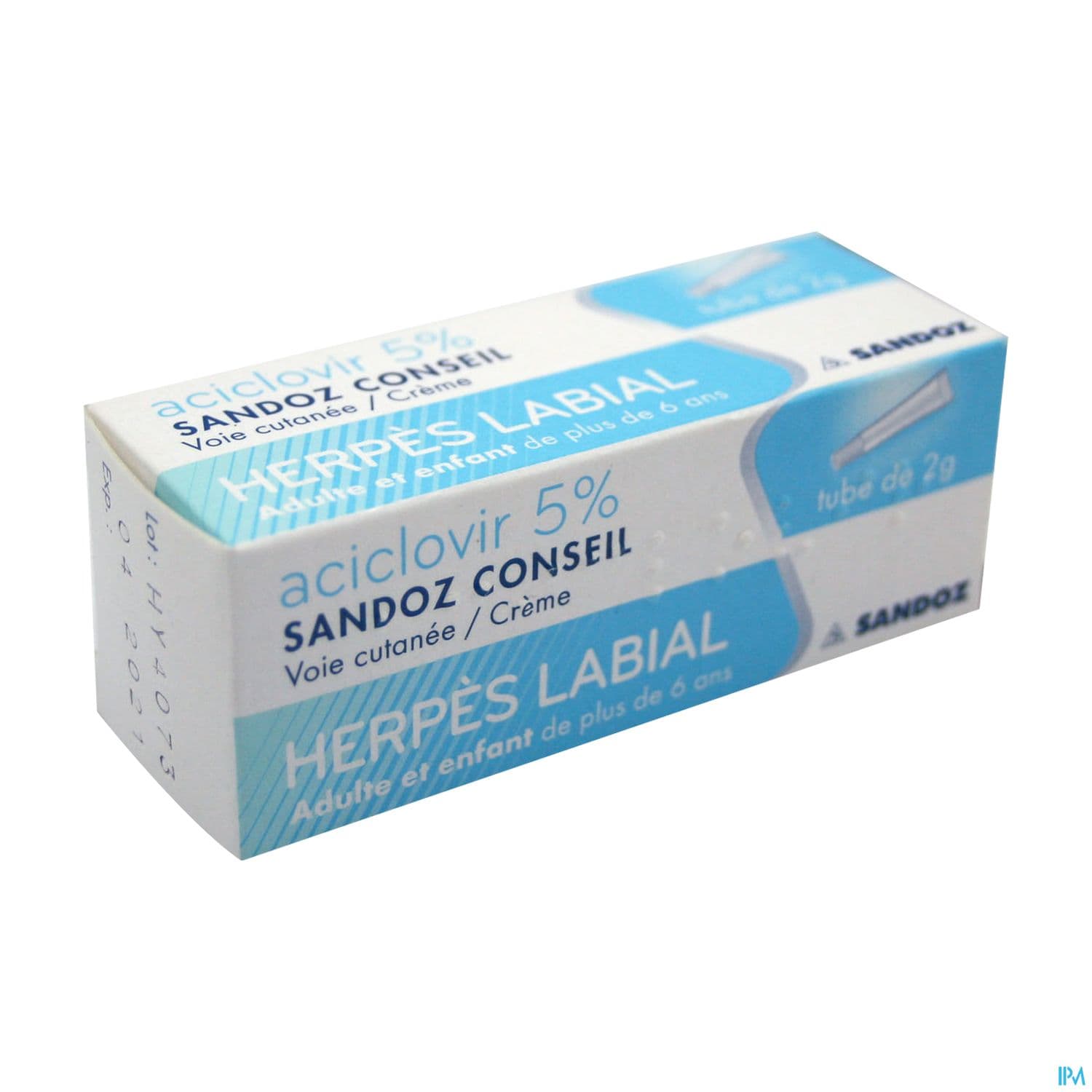ACICLOVIR 5% SANDOZ CONS CR TUB 2G