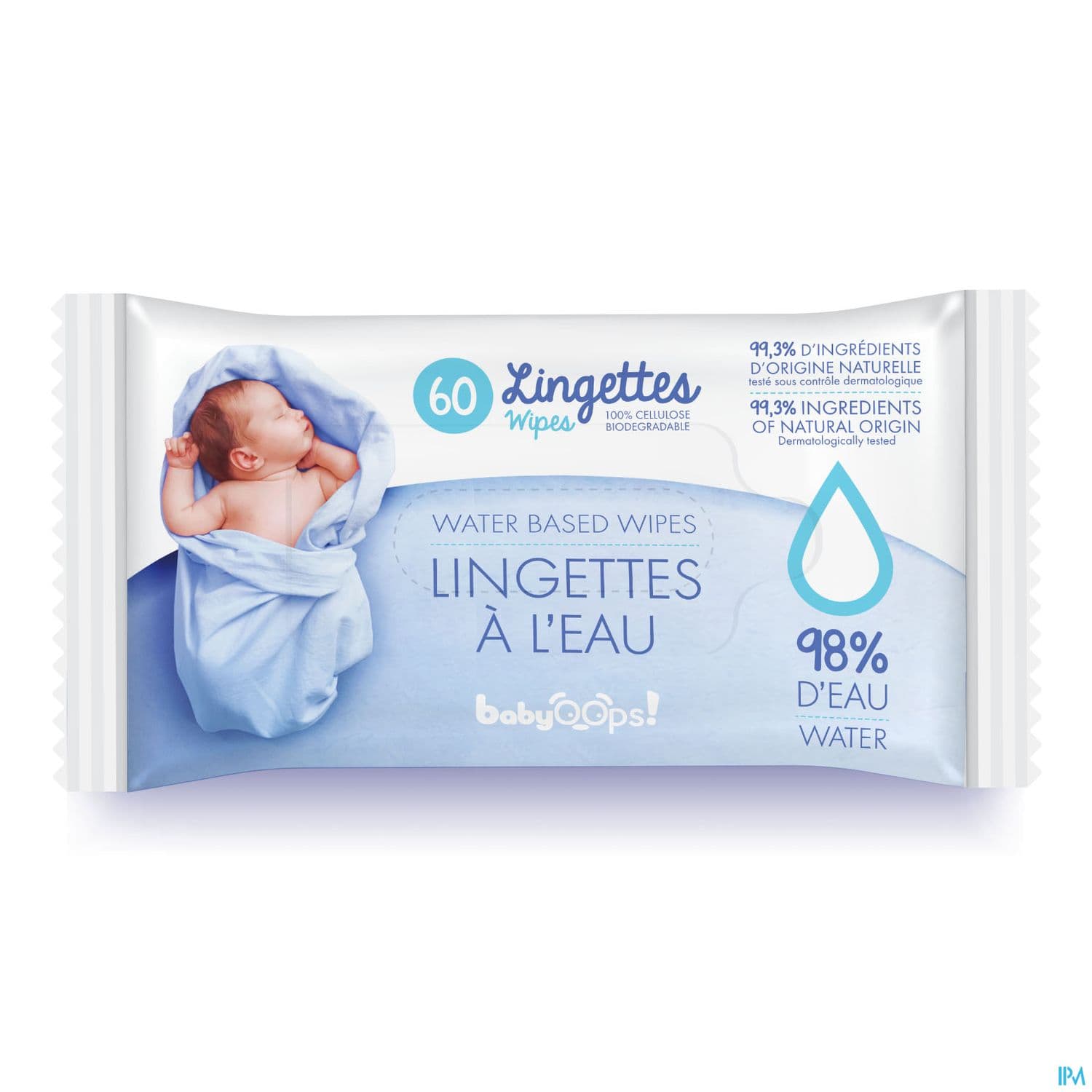BABYOOPS LINGETTE BB WIPES X60
