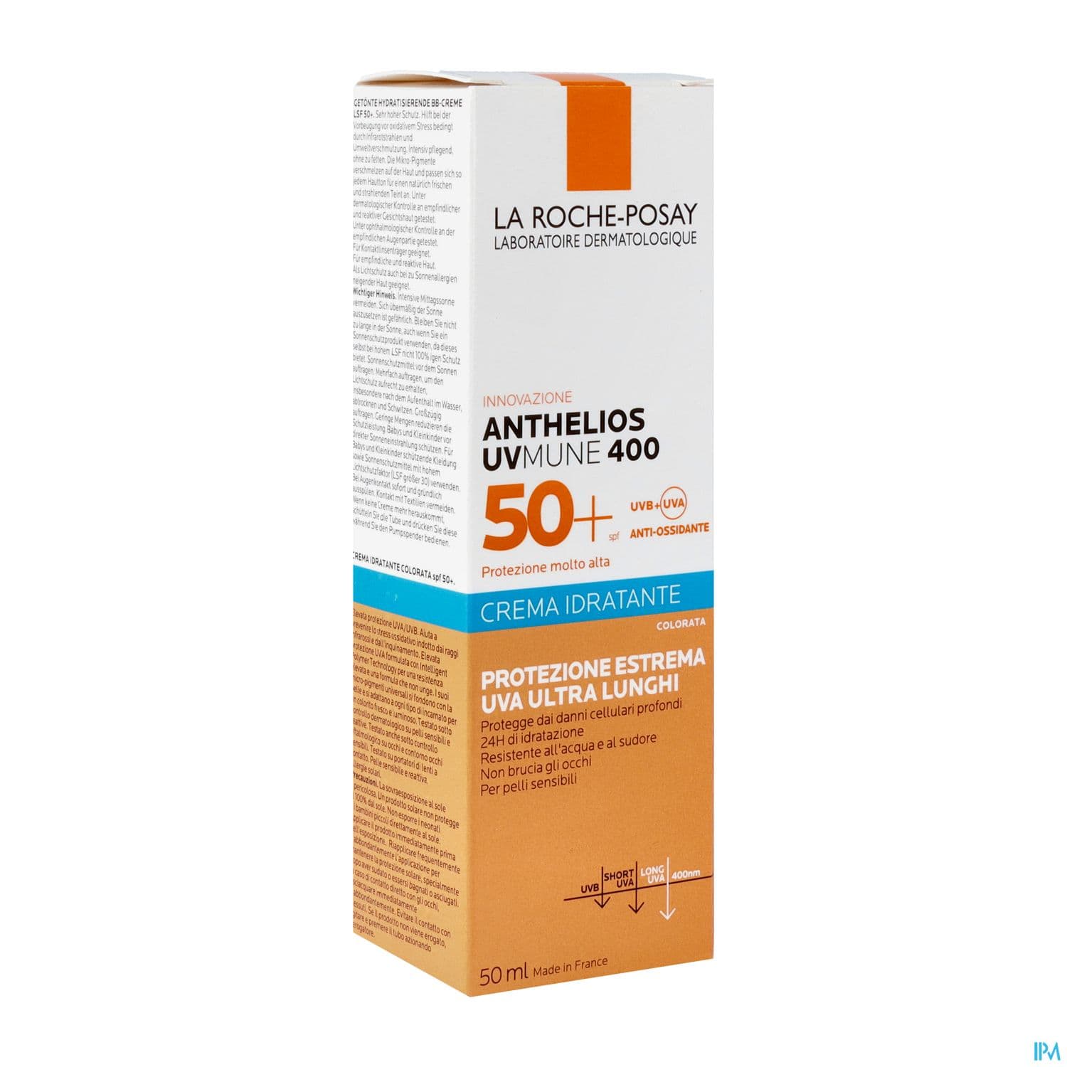 La Roche Posay Anthelios 50+ Uvmune 400 Creme Hydratante Avec Parfum Teinte 50ml