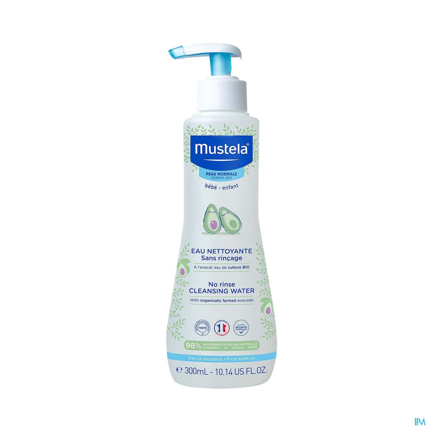 Mustela Bebe Enfant Eau Nettoyante Sans Rincage A l Avocat Bio 300ml
