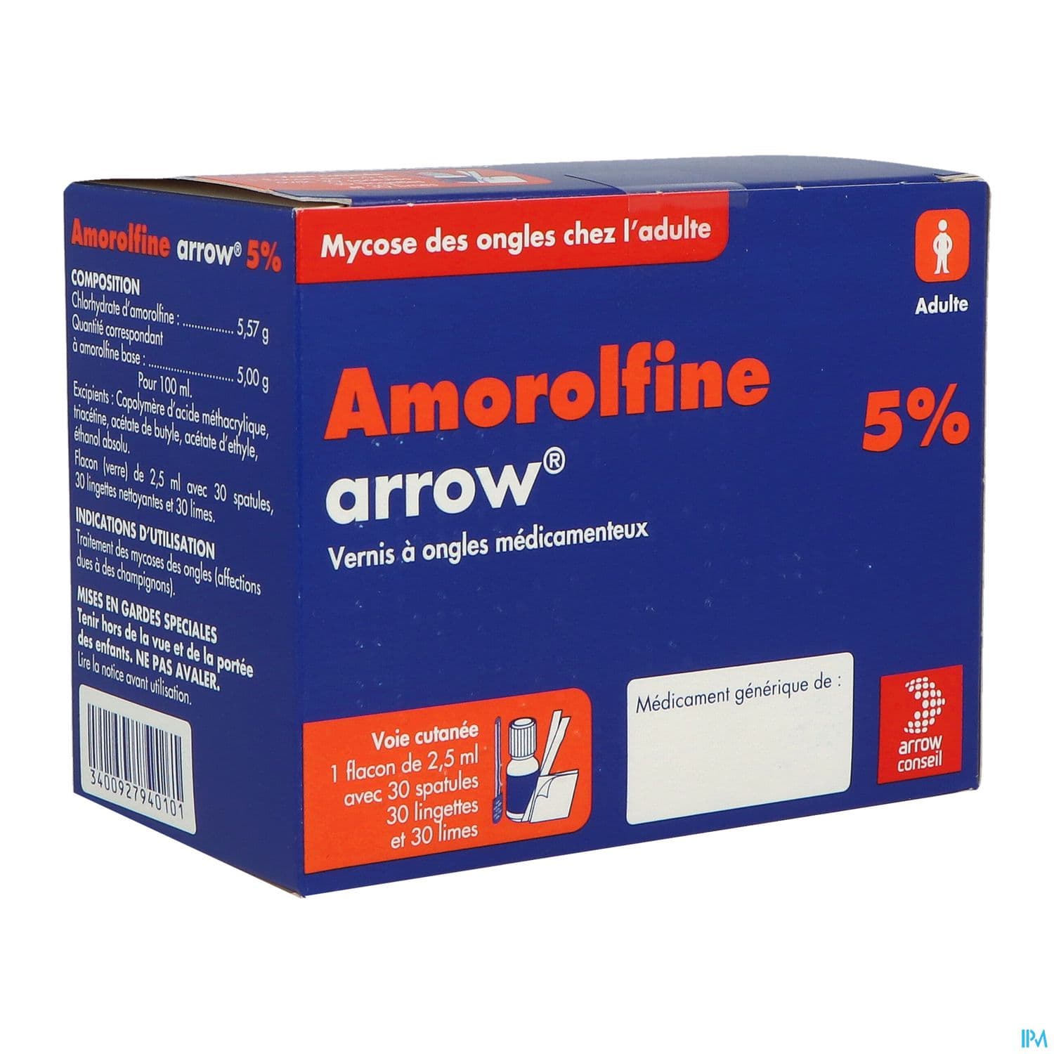 AMOROLFINE 5% ARW VER 2,5ML 30SPAT