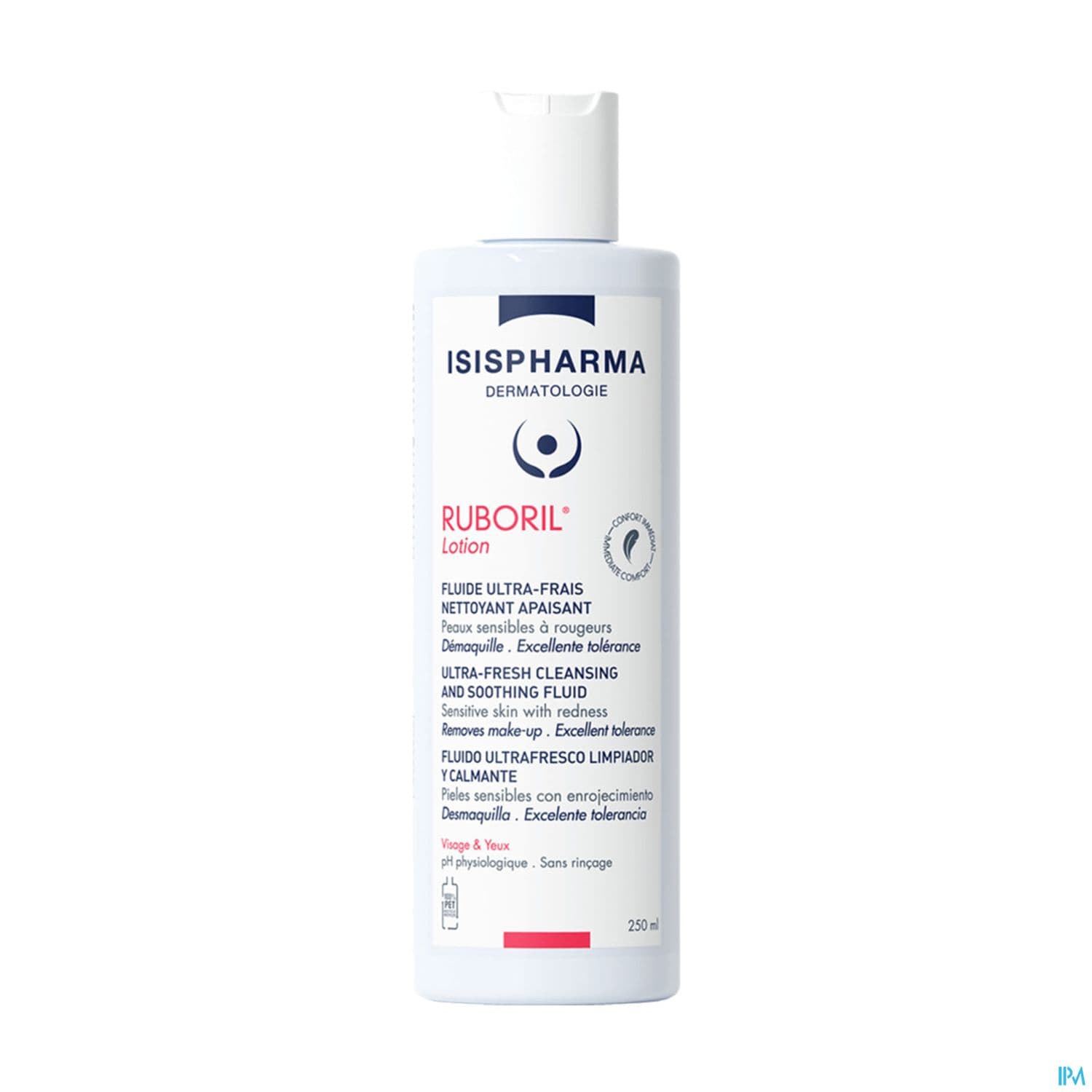 Isispharma Ruboril Lotion Lait Demaquillant Apaisant 250ml