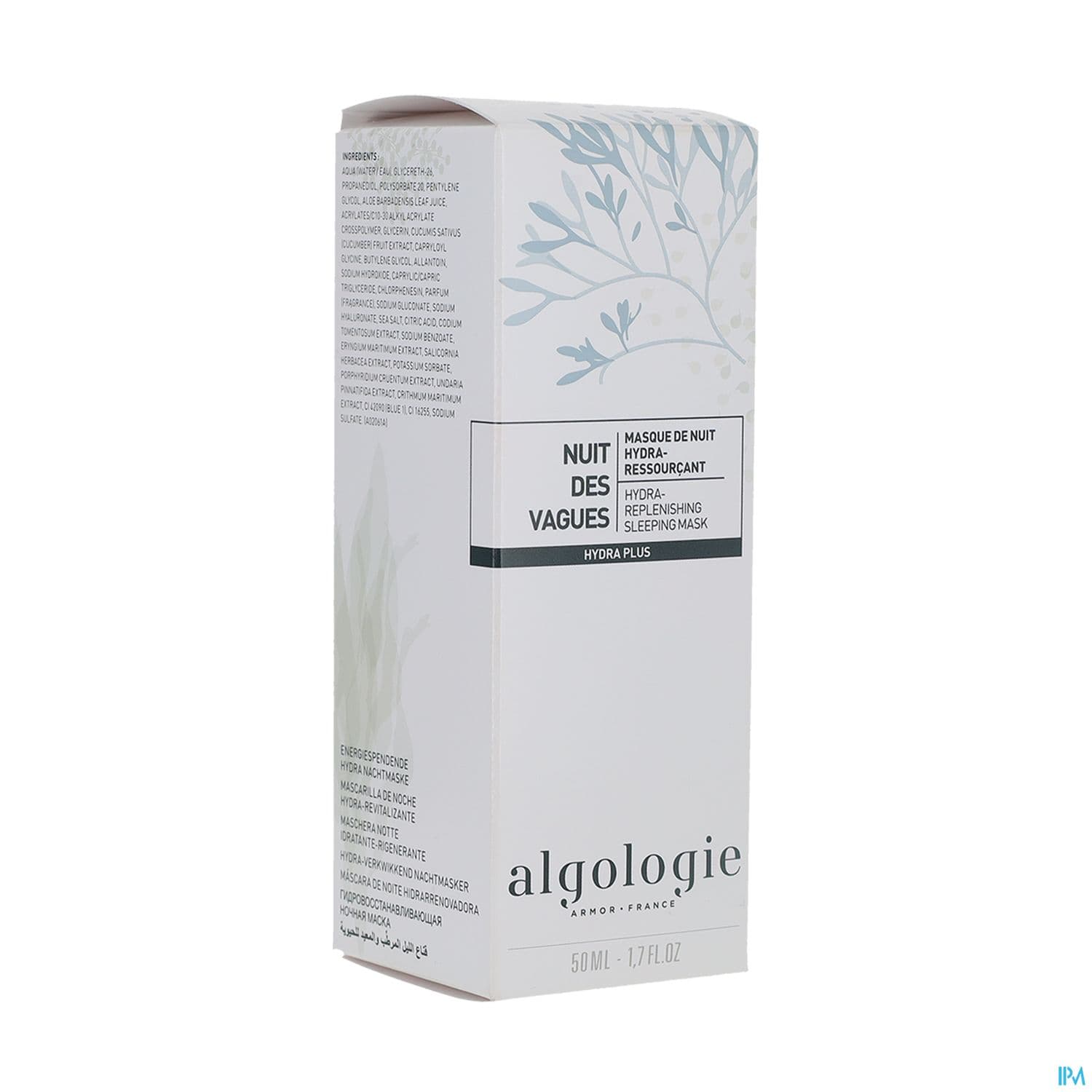 Algologie Nuit Vagues Masque Nuit Hydra Ress 50ml