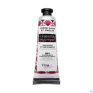 Vitae Cosmetics Creme Mains Cerise Gourmande 30ml