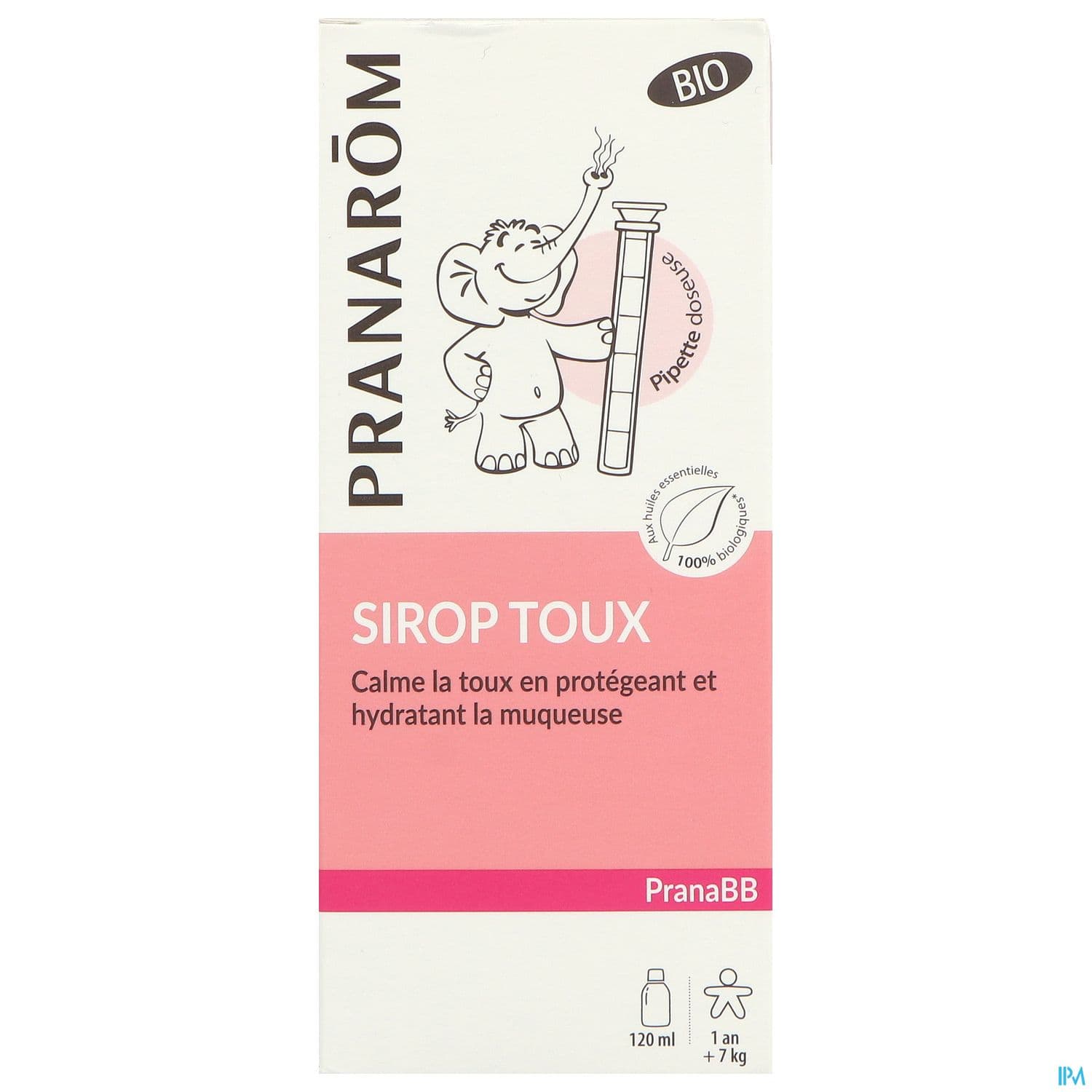 Pranarom Pranabb Sirop Gorge Toux Seche Sans Sucre Bio 120ml