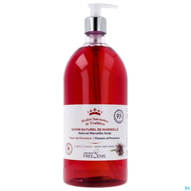 Freesens Savon Naturel De Marseille Fleur De Provence 1l
