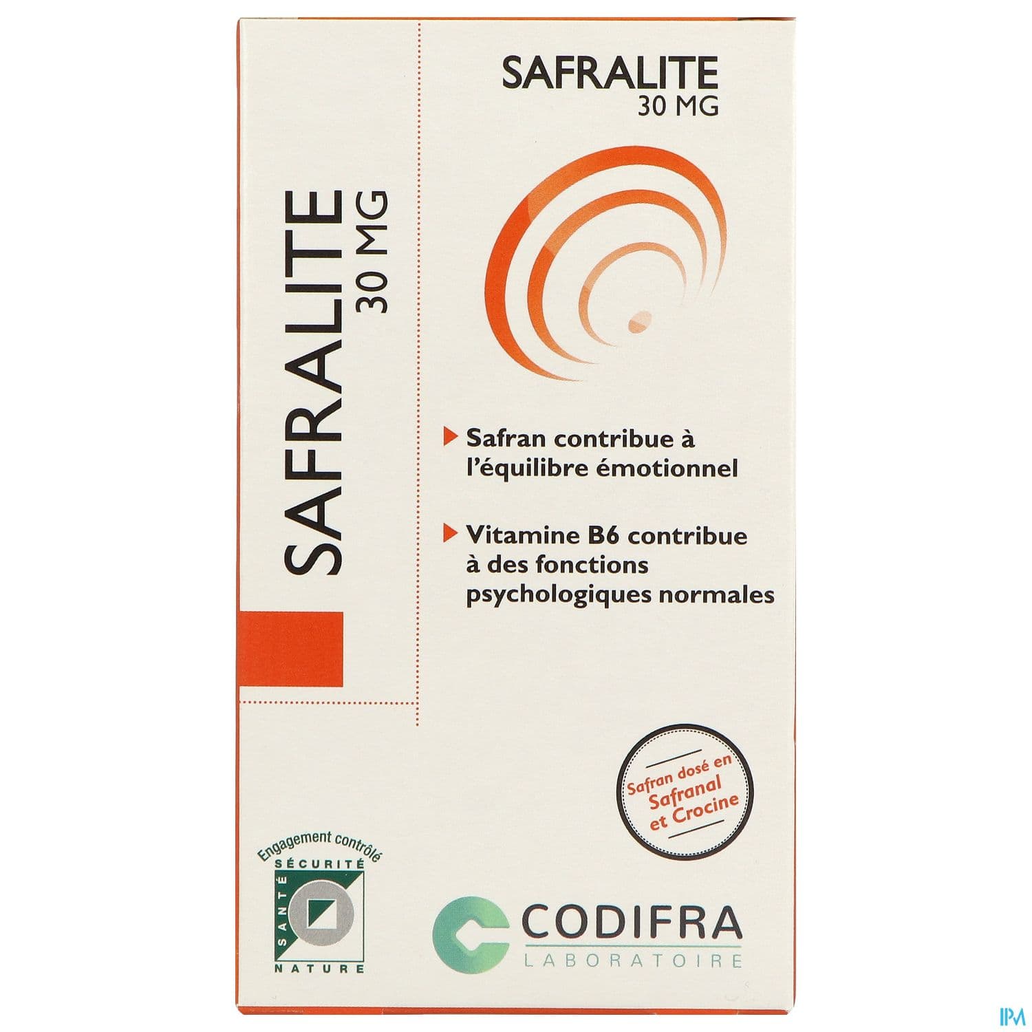 SAFRALITE 30MG GELULE 28