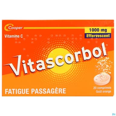 Vitascorbol 1g Comprime Effervescent 20