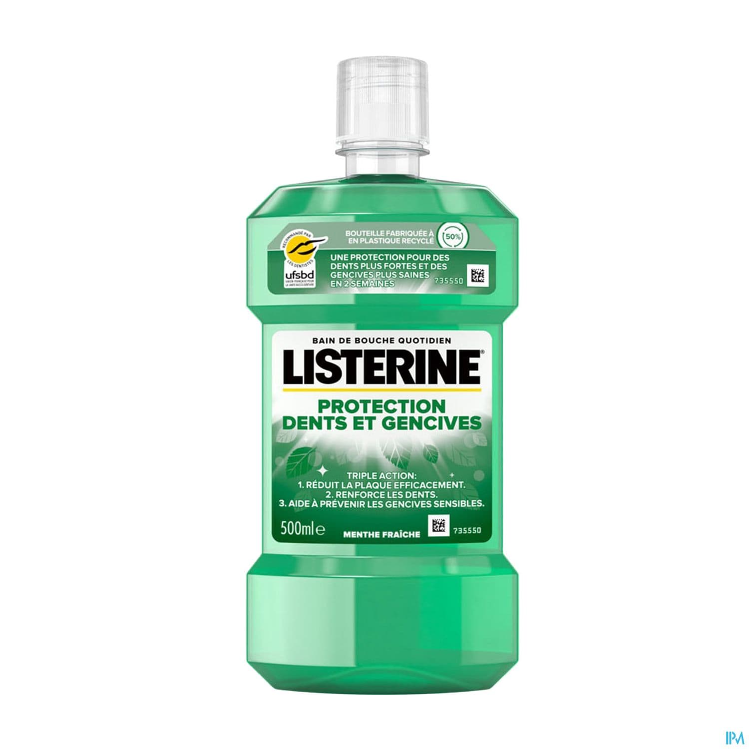 Listerine Protection Dents Gencives Bain De Bouche Gout Plus Leger 500ml