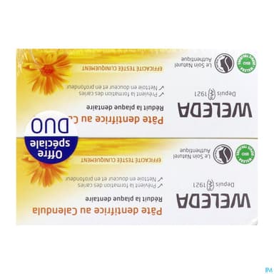 WELEDA PATE DENT CALENDULA 75ML X2
