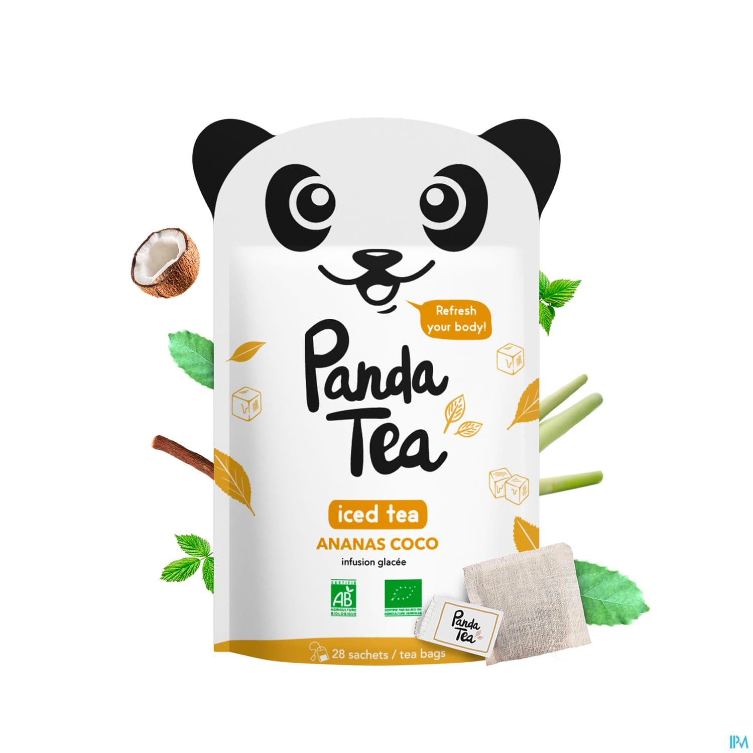 PANDA TEA ICED TEA PINEAPPL SACH28
