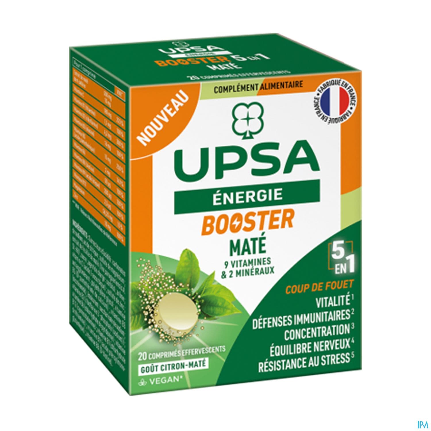 Upsa Booster 5en1 Comprime Effervescent 20