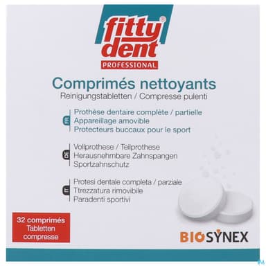 Fittydent Comprime Nettoyant Effervescent 32