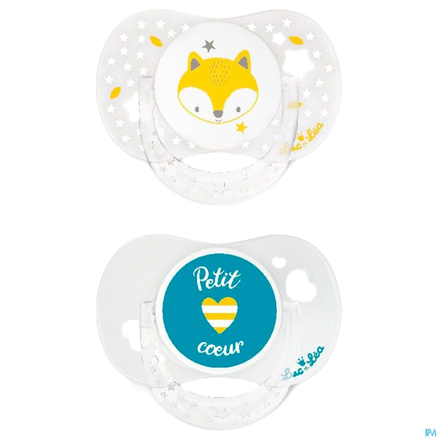 Luc Et Lea Sucette Anatomique Garcon Anneau 0/6m X2