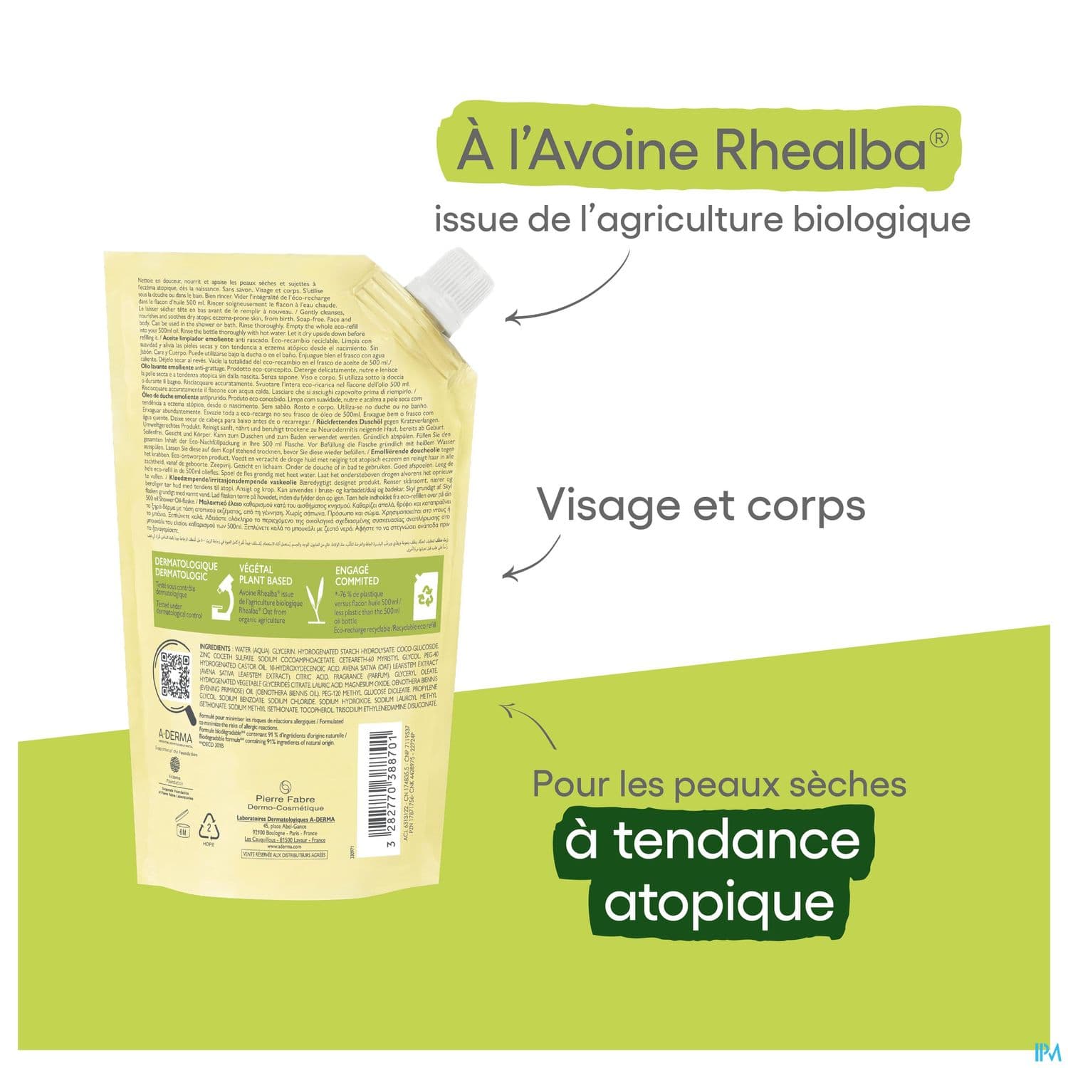A-DERMA EXOMEGA CONT HLE NET RECH