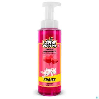 Enfant Licence Mousse Nettoyante Fraise Lapins Cretins 300ml