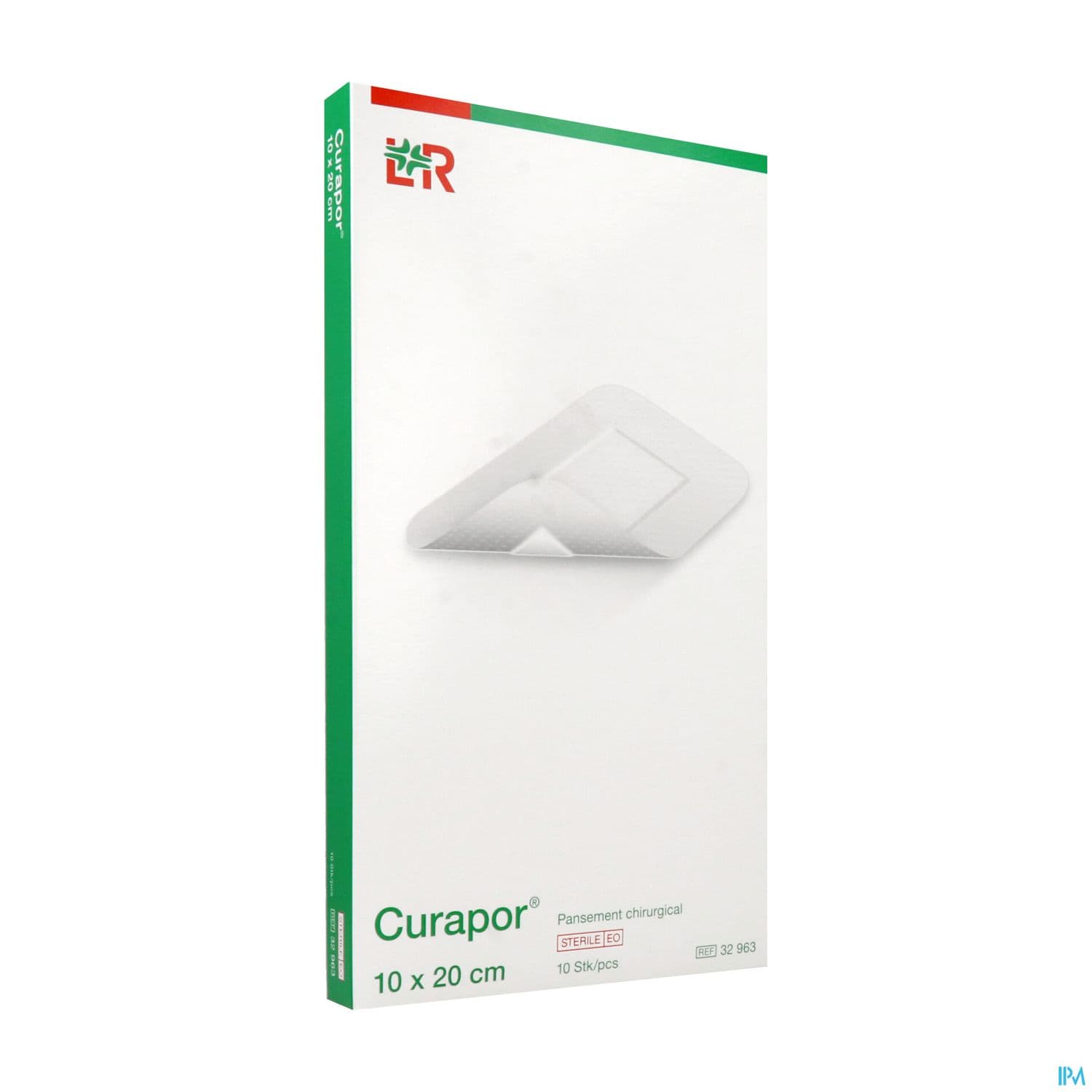 CURAPOR PANS ADH ST CHIR 10X20CM10