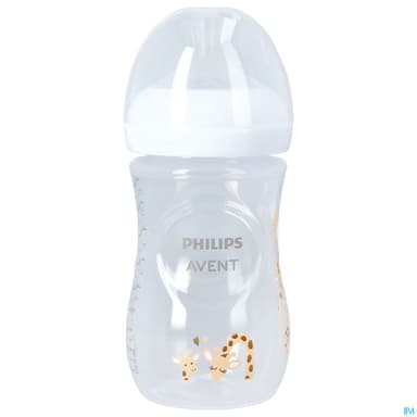 BIB AVENT NAT RESPONSE 260MLGIRAFE