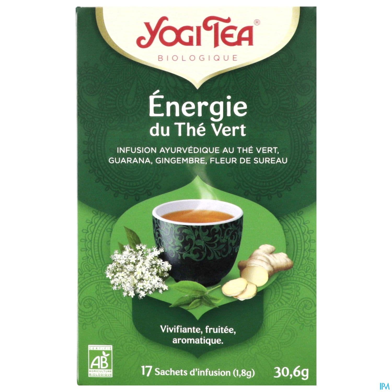 Yogi Tea Energie Du The Vert Bio Infusette 2g 17