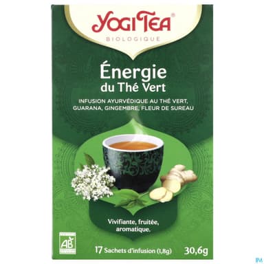 Yogi Tea Energie Du The Vert Bio Infusette 2g 17