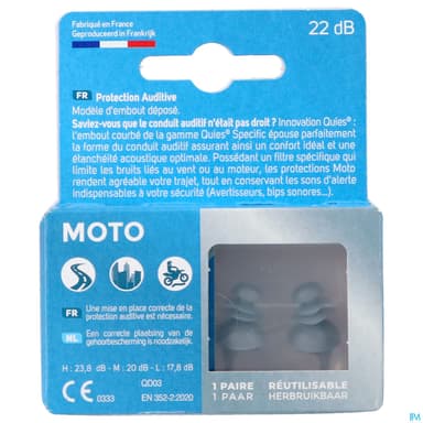 QUIES PROT AURIC SPEC MOTO X2