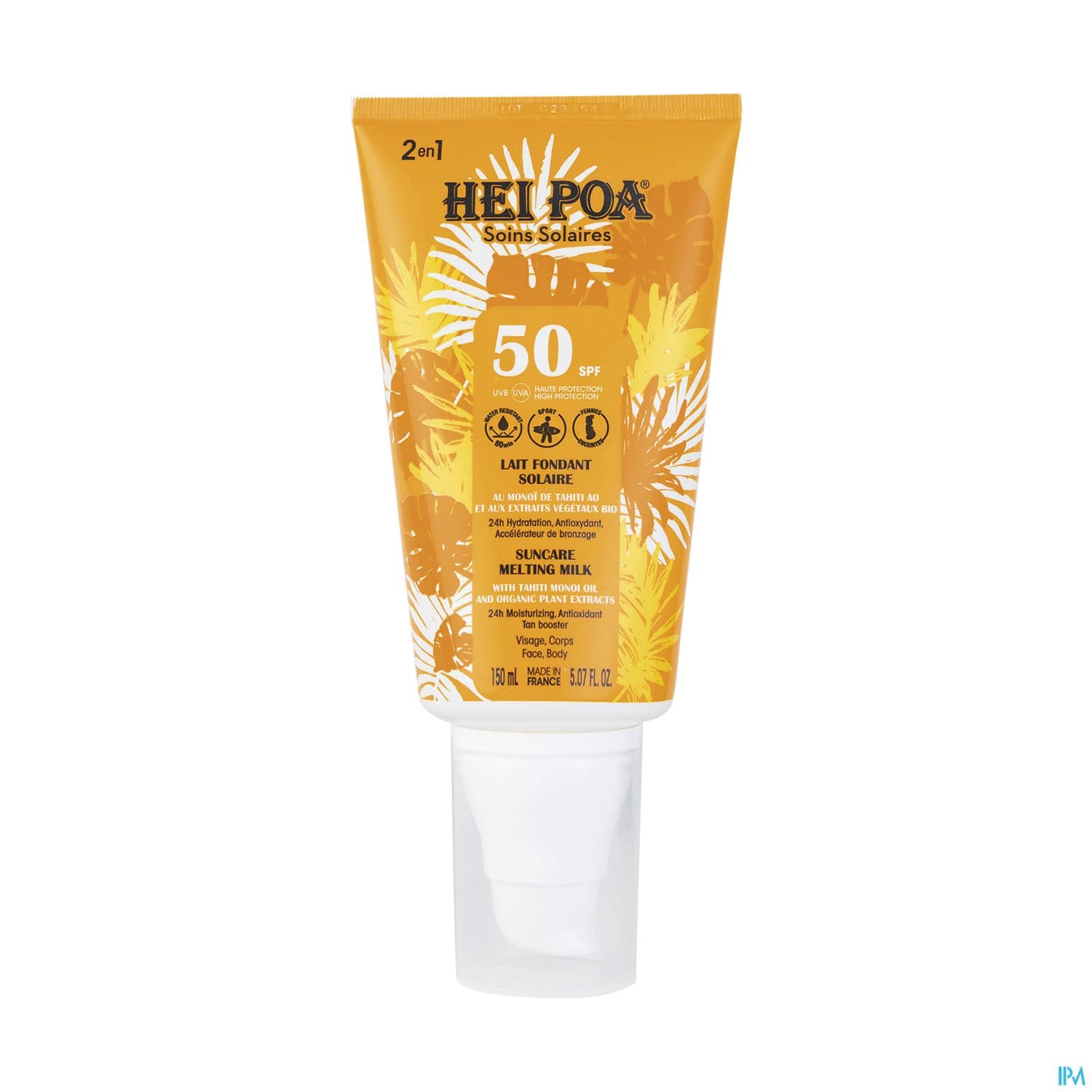 HEIPOA LAIT FONDAN SOL SPF50 150ML