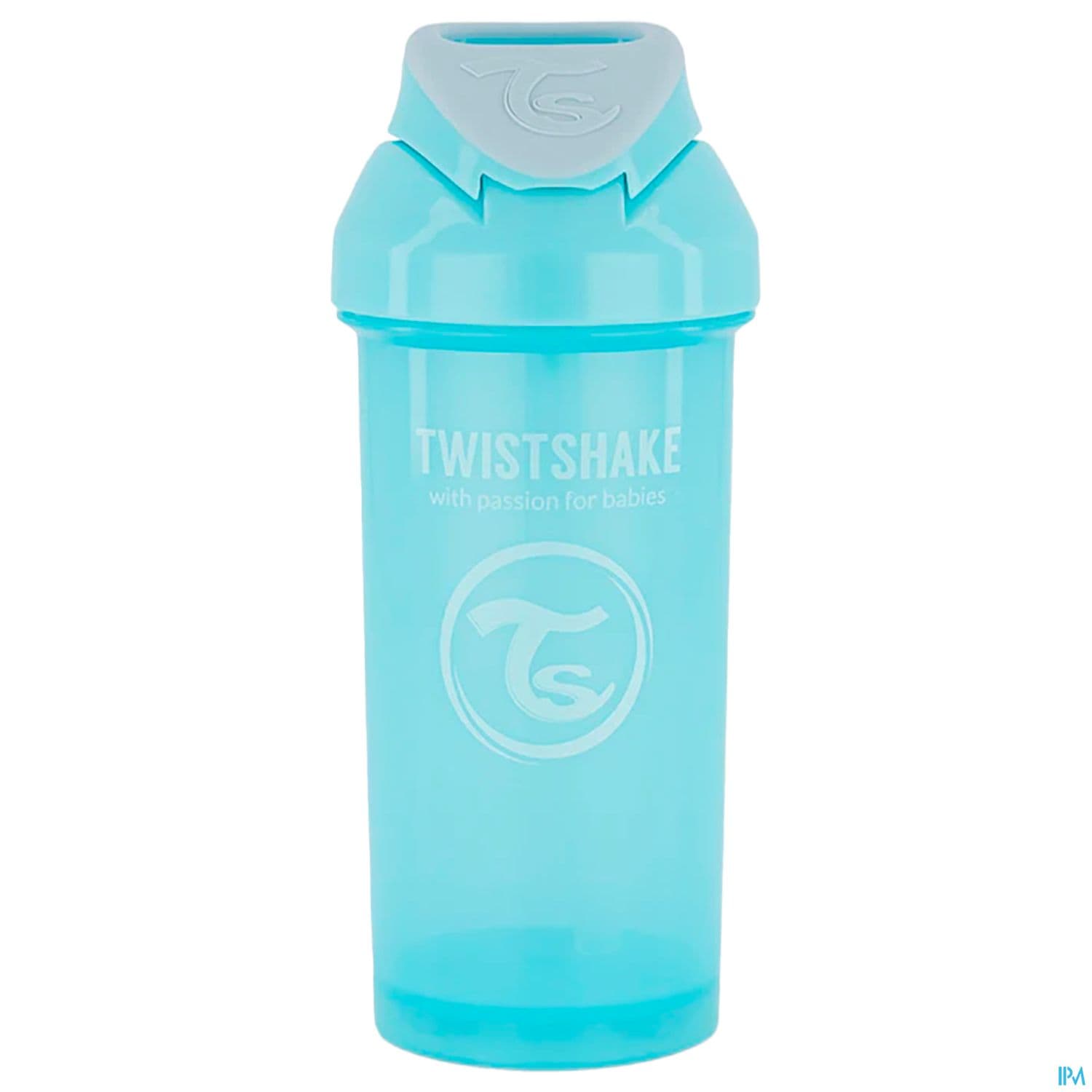 TWISTSHAKE TASSE PAILLE 360ML BLEU