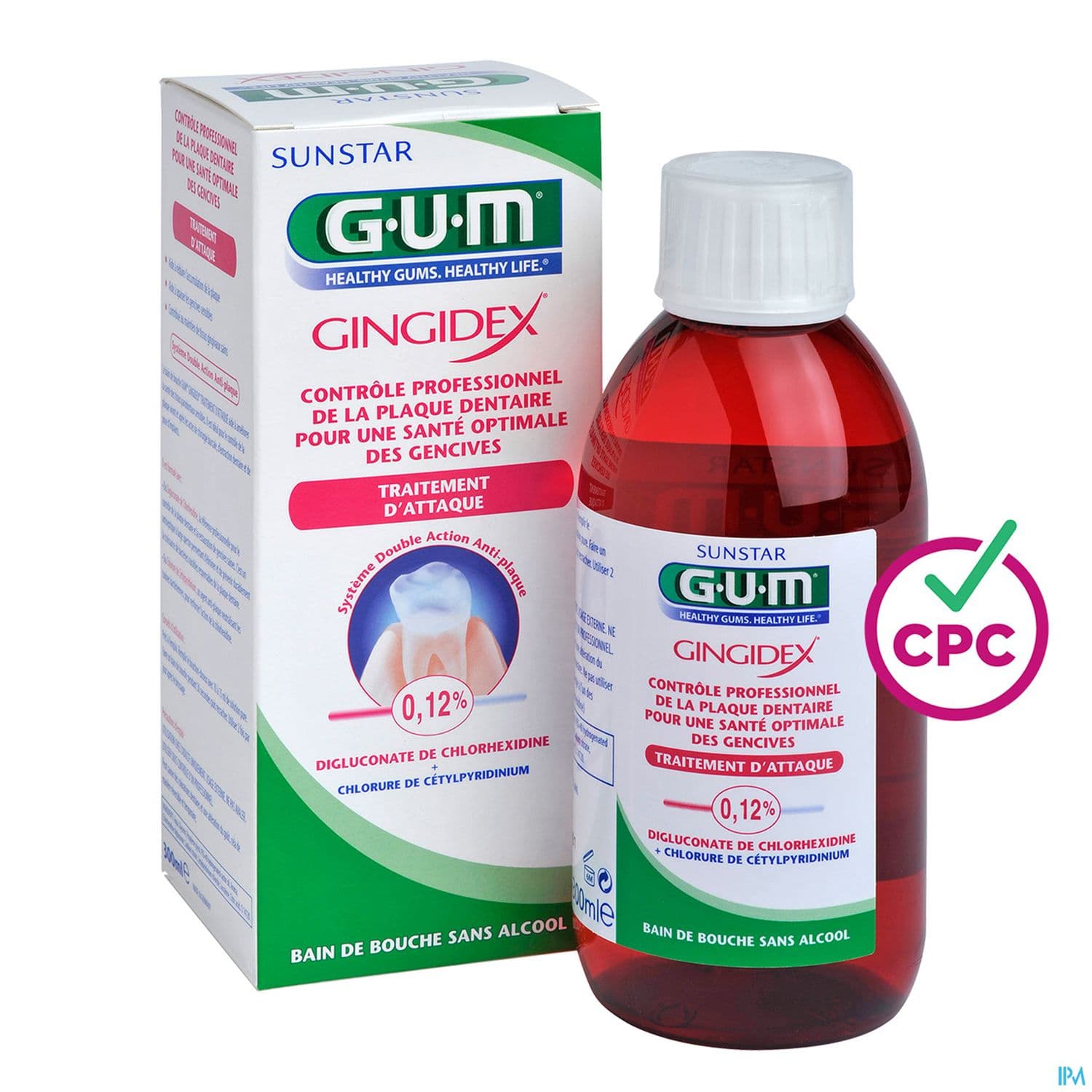 Gum Gingidex 0.12 Bain De Bouche Sans Alcool 300ml