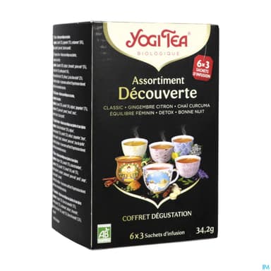 YOGI TEA ASSORTIMENT DECOUV SACH18