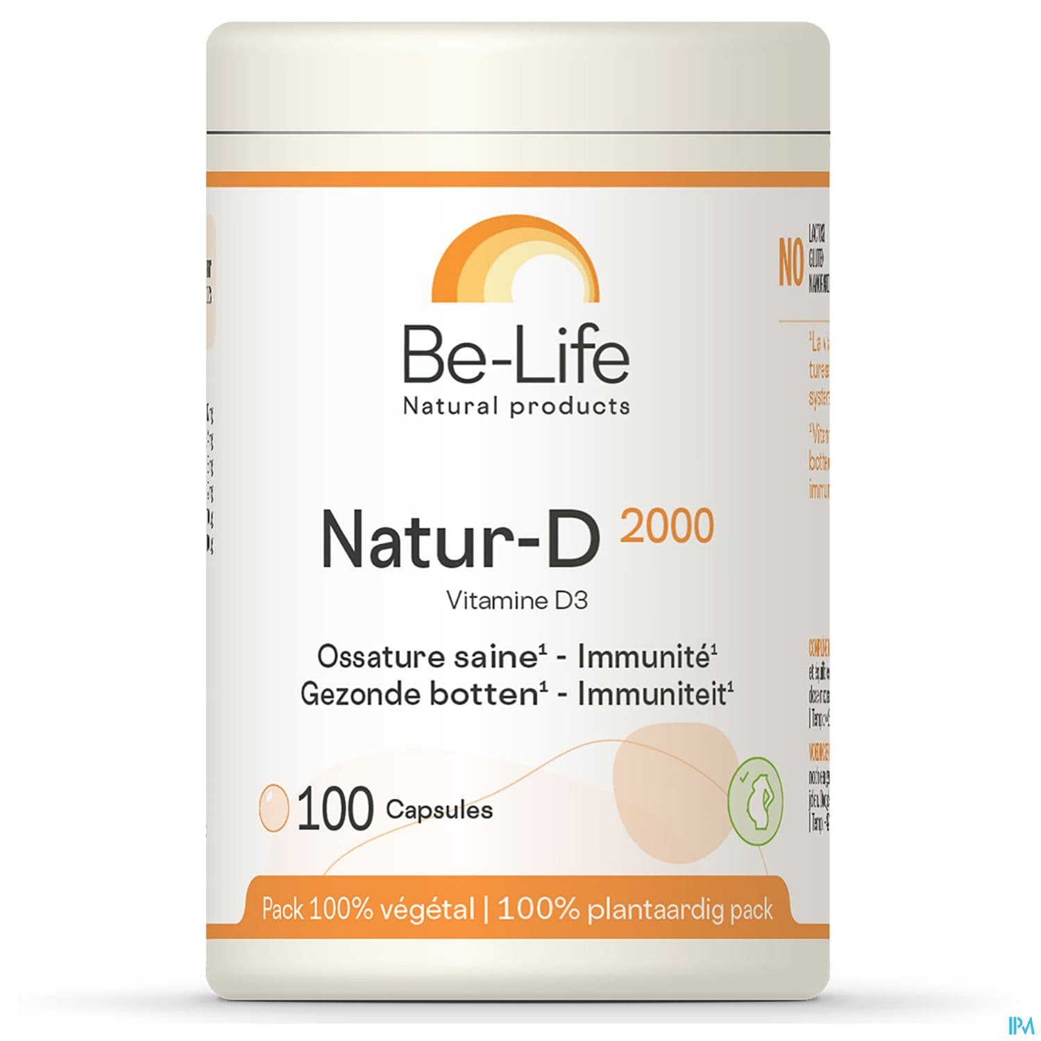 Be Life Natur D 2000 Capsule 100 — Grande Pharmacie de la Gare - Sartrouville