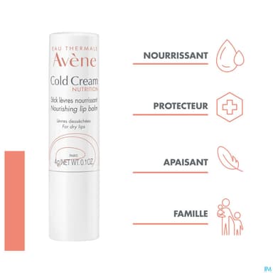 AVENE COLD CREAM STICK LEVRE 4G
