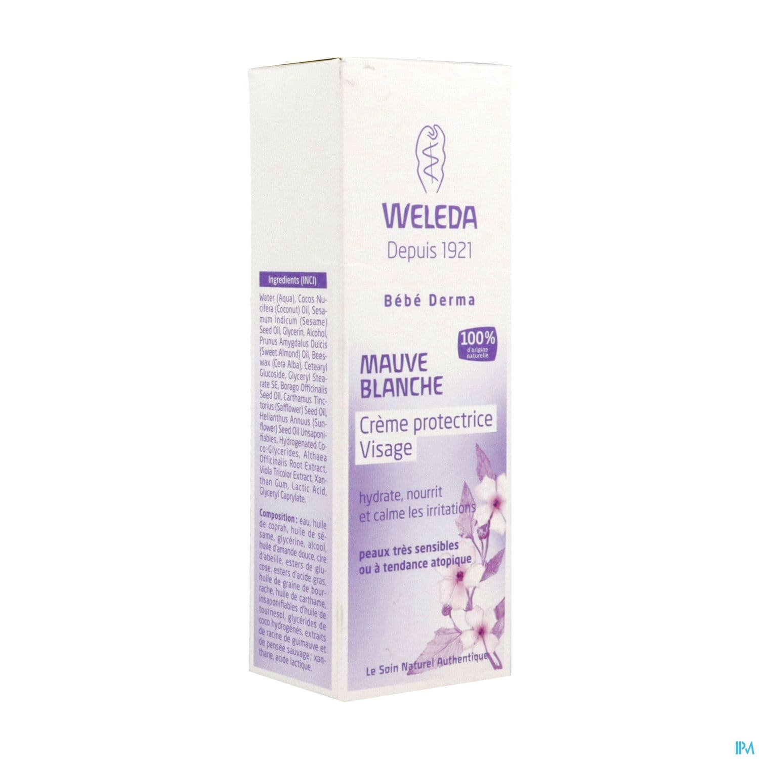 Weleda Mauve Blanche Bebe Creme Protectrice Visage 50ml