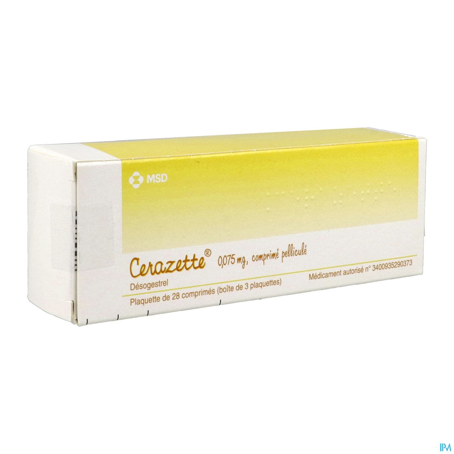 Cerazette 0mg075 Comprime 28 X3