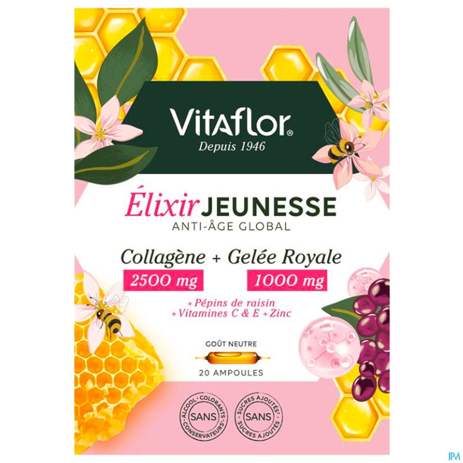 Vitaflor Gelee Royale Elixir Jeunesse Ampoule 15ml 20