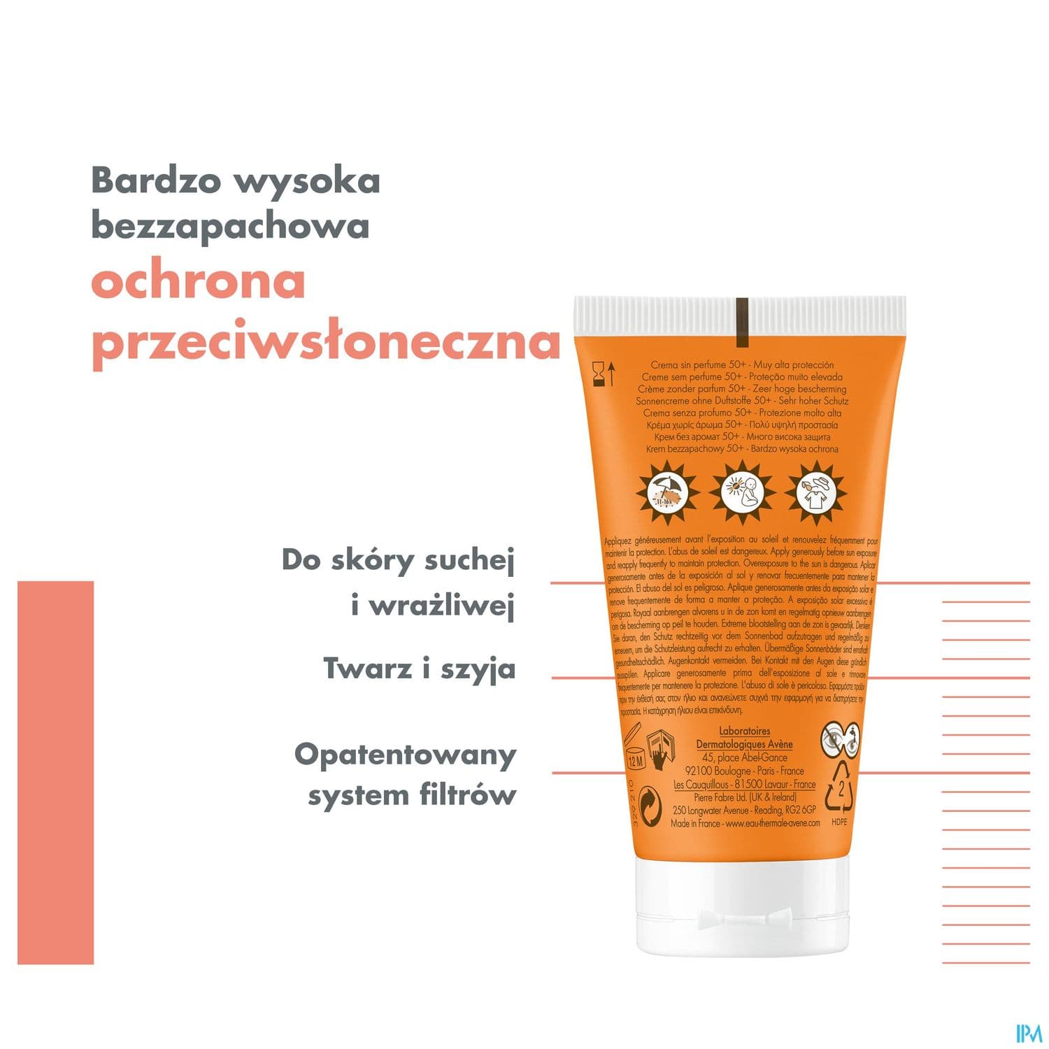 AVENE SOL SPF50+ CREME S/PARF 50ML