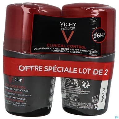VICHY H DEOD A/OD 96H ROLLON 50ML2