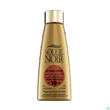 Soleil Noir Lait Solaire Vitamine Ip 10 Faible Protection 150ml