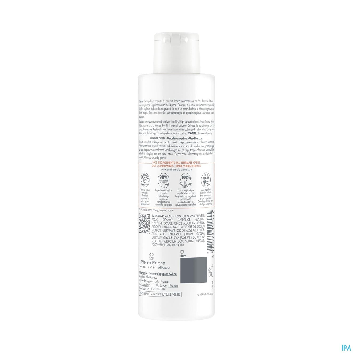 AVENE ESS LAIT DEMAQ 200ML