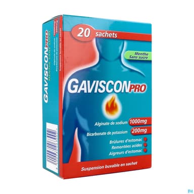 GAVISCONPRO MENTHE SACHET 10ML 20