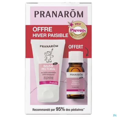 Pranarom Pranabb Baume Pectoral 40ml + Solution Defense Naturelle Offert