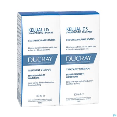 Ducray Kelual Ds Shampooing Traitant Antipellicullaire 100ml X2