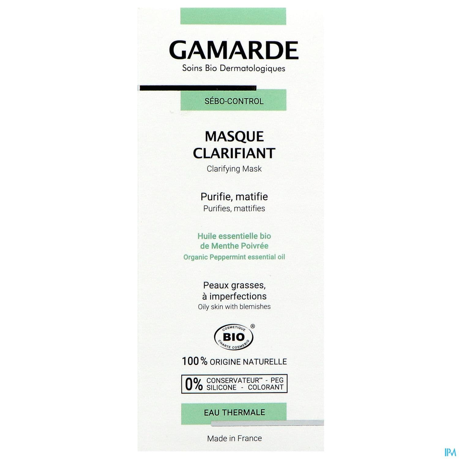 GAMARDE SEBO CONTROL MASQ CLARIF40