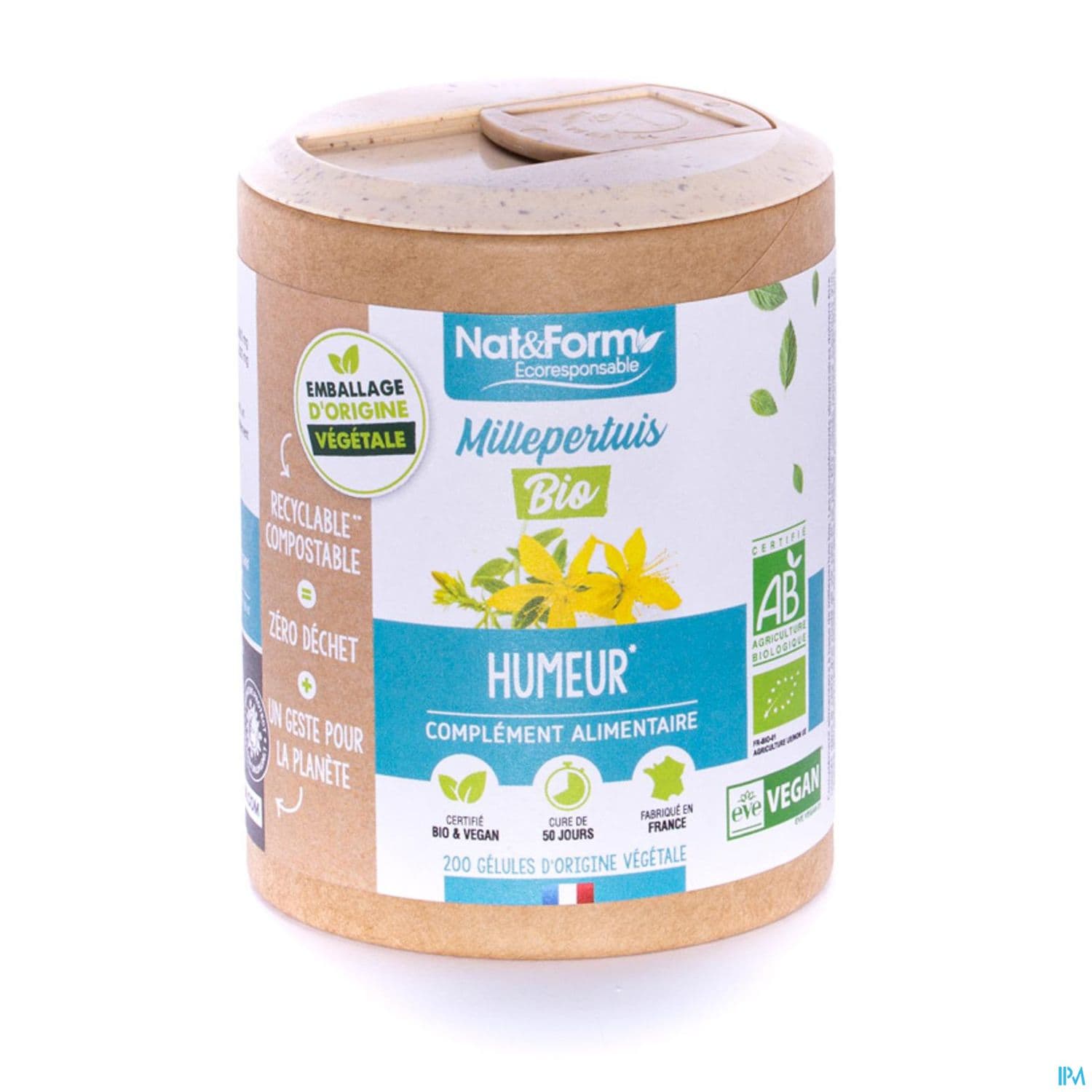 Nat Et Form Ecoresponsable Millepertuis Bio Gelule Vegetale 200