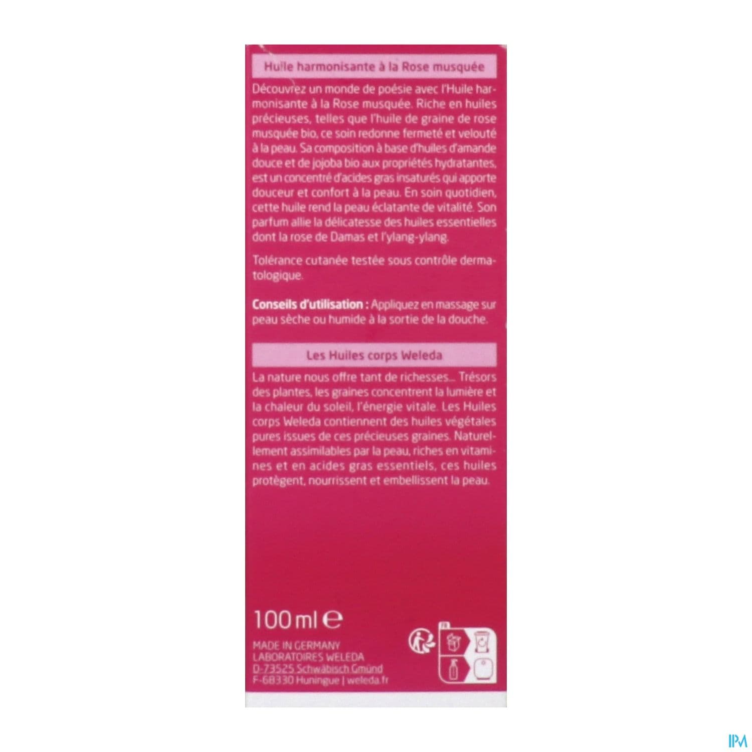 WELEDA HLE HARMONISANTE ROSE 100ML
