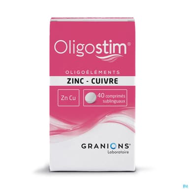Oligostim Zinc Cuivre Comprime Sublingual 40