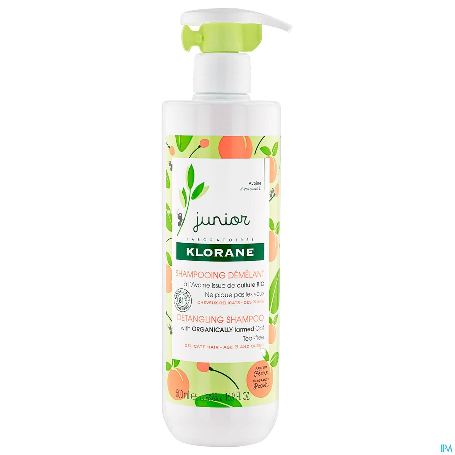 KLORANE JUNIOR SH DEM PECHE 500ML