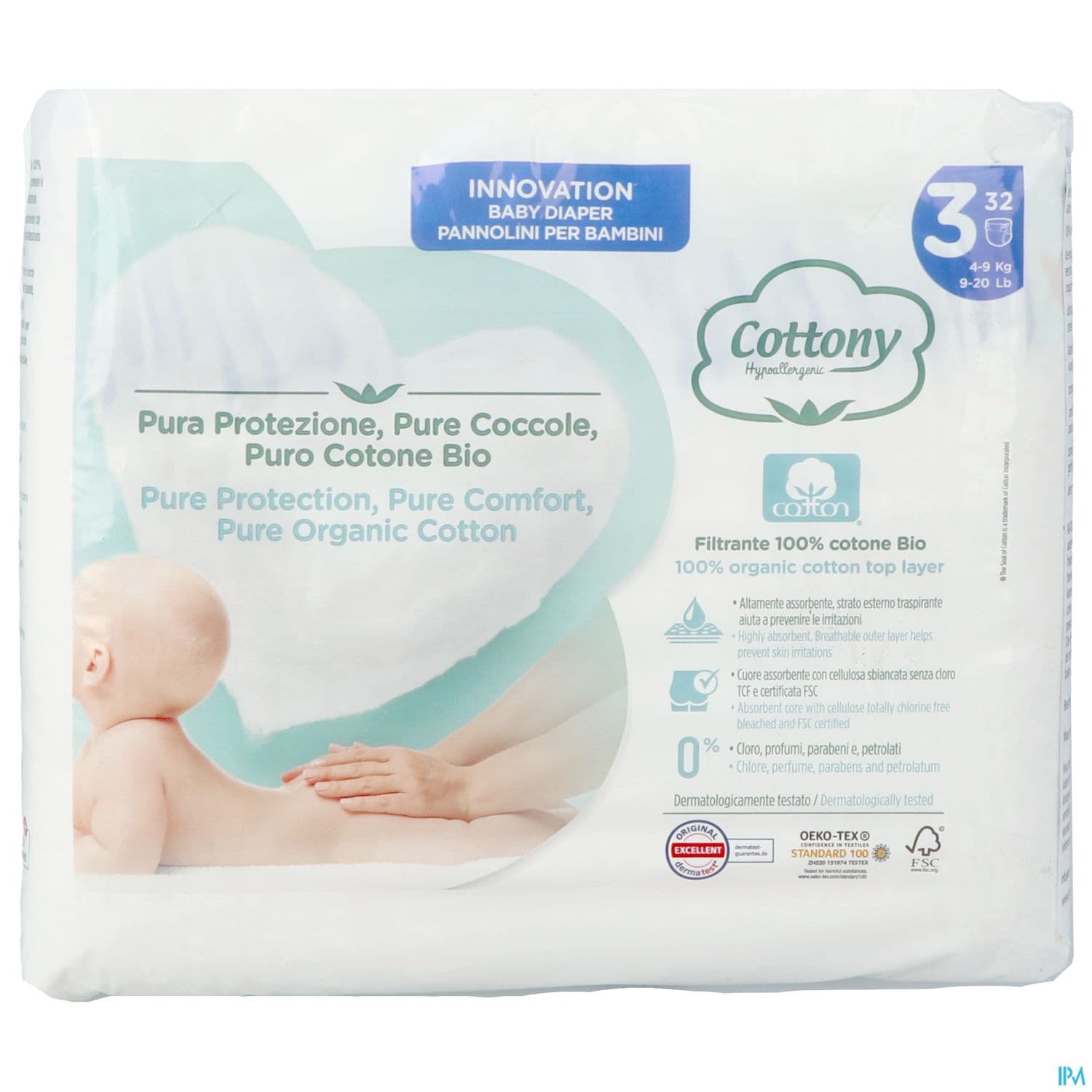 COTTONY COUCHE BB 4-9KG T3 32