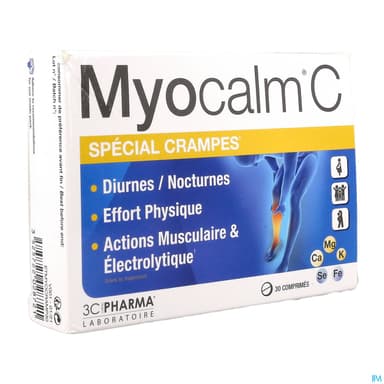 3C PHARMA MYOCALM C-CRAMP CPR 30