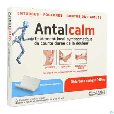 Antalcalm 140mg Emplatre Medicamenteux 5